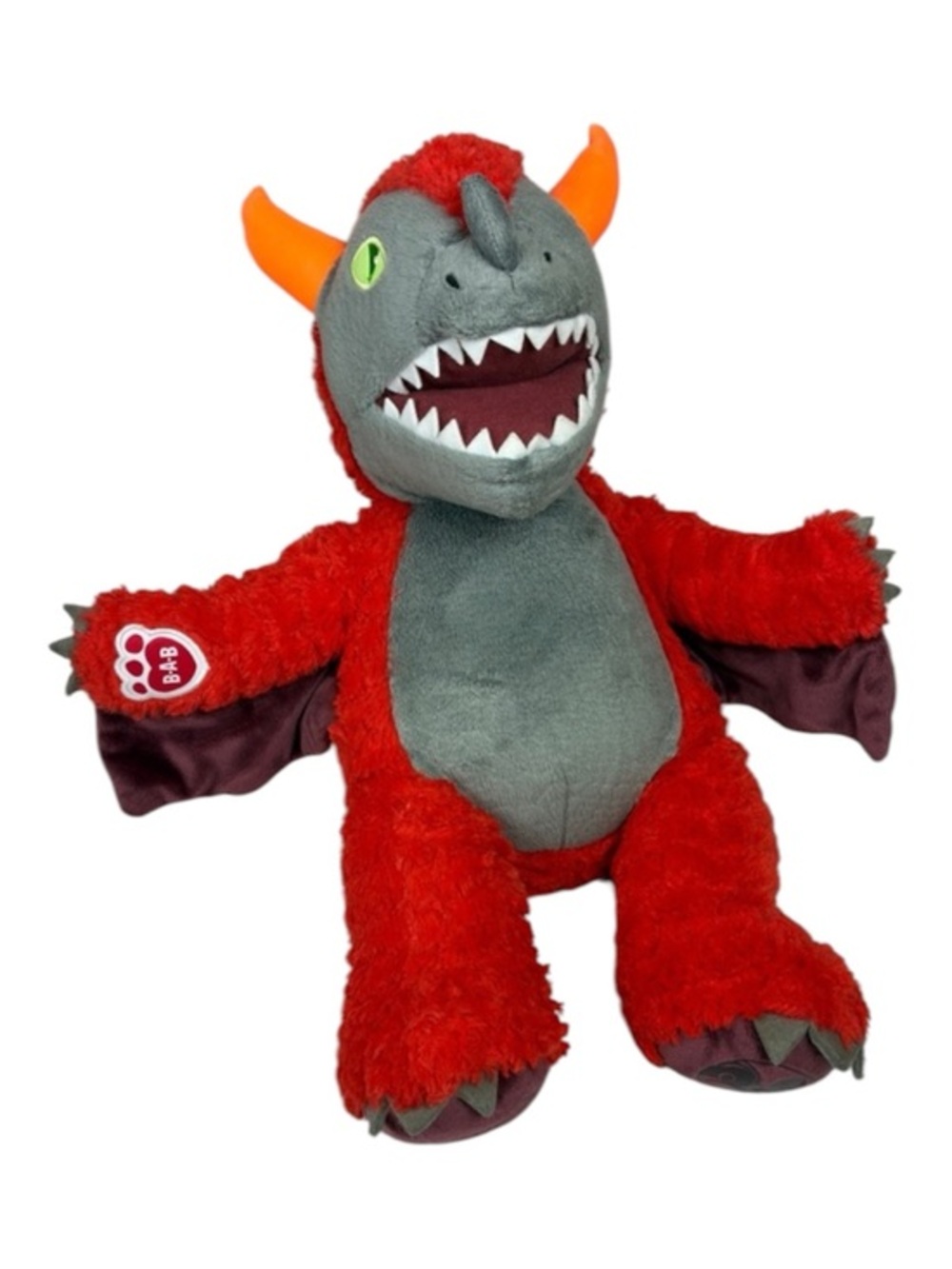 Build A Bear Great Wolf Lodge MagiQuest Charlock Red Dragon Plush